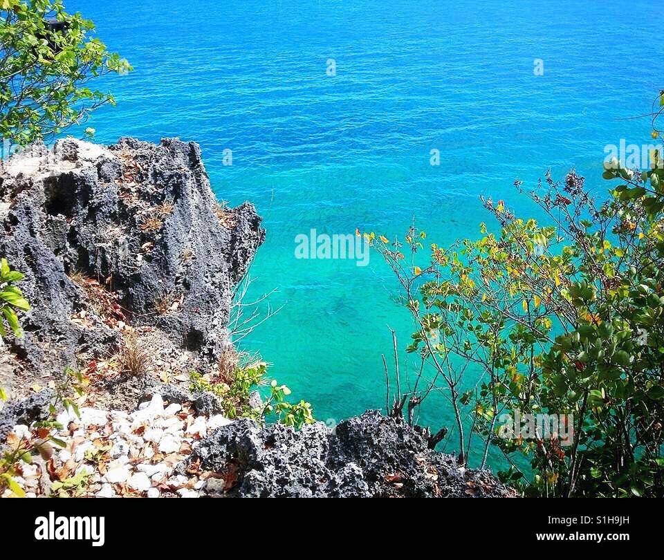 above a cliff at siquijor island philippines Stock Photo