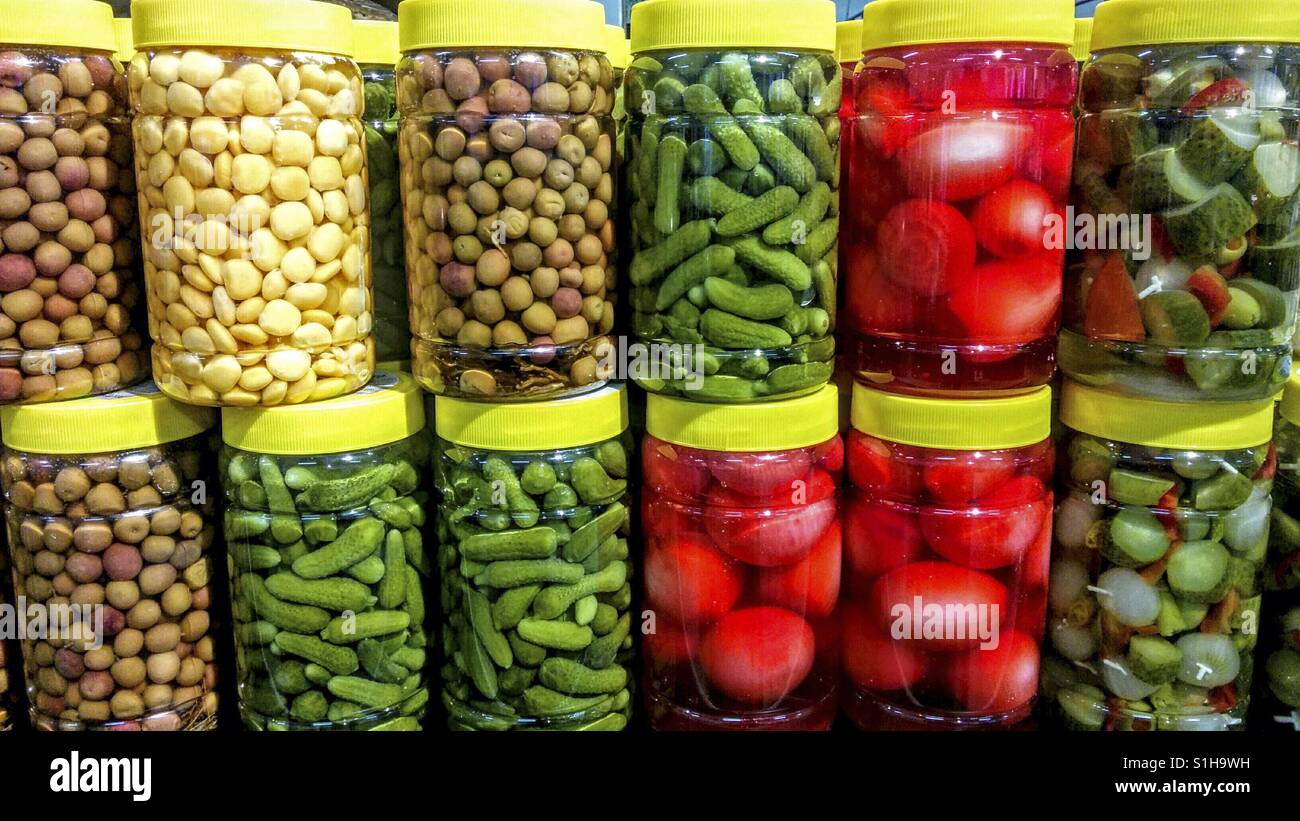 Pickles for sale Stock Photo Alamy