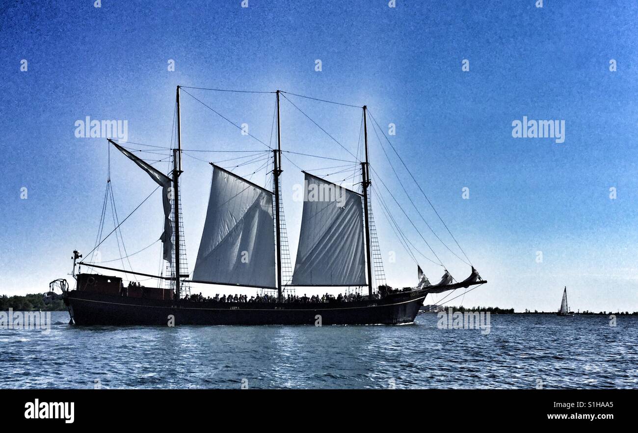 The tall ship Kajama in the Toronto harbour Stock Photo Alamy