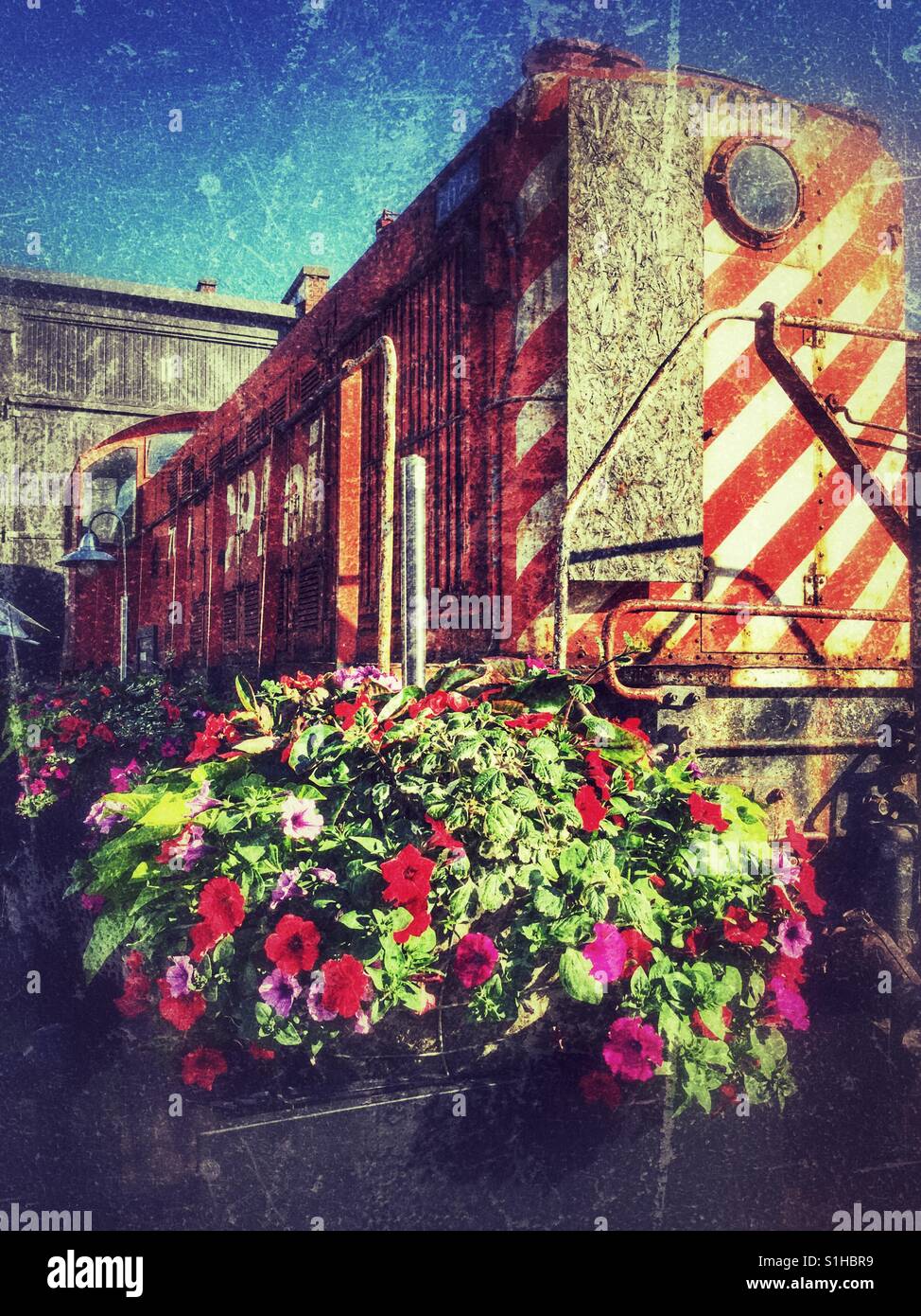 Old CP Rail train. - Smartphone Captured Stock Image