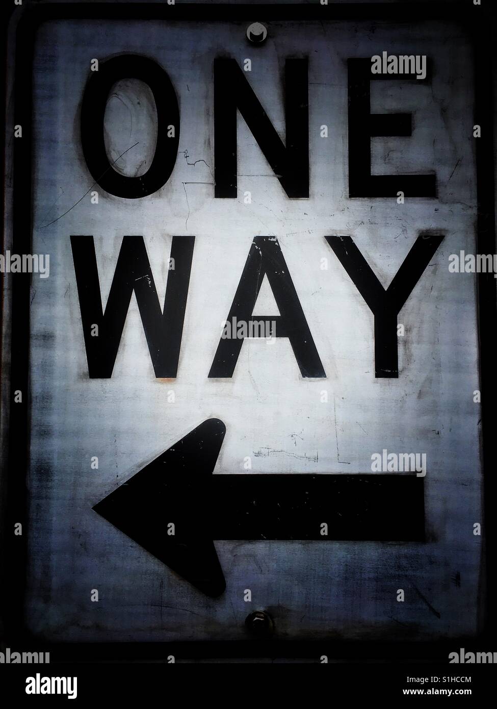 One way road sign hi-res stock photography and images - Alamy