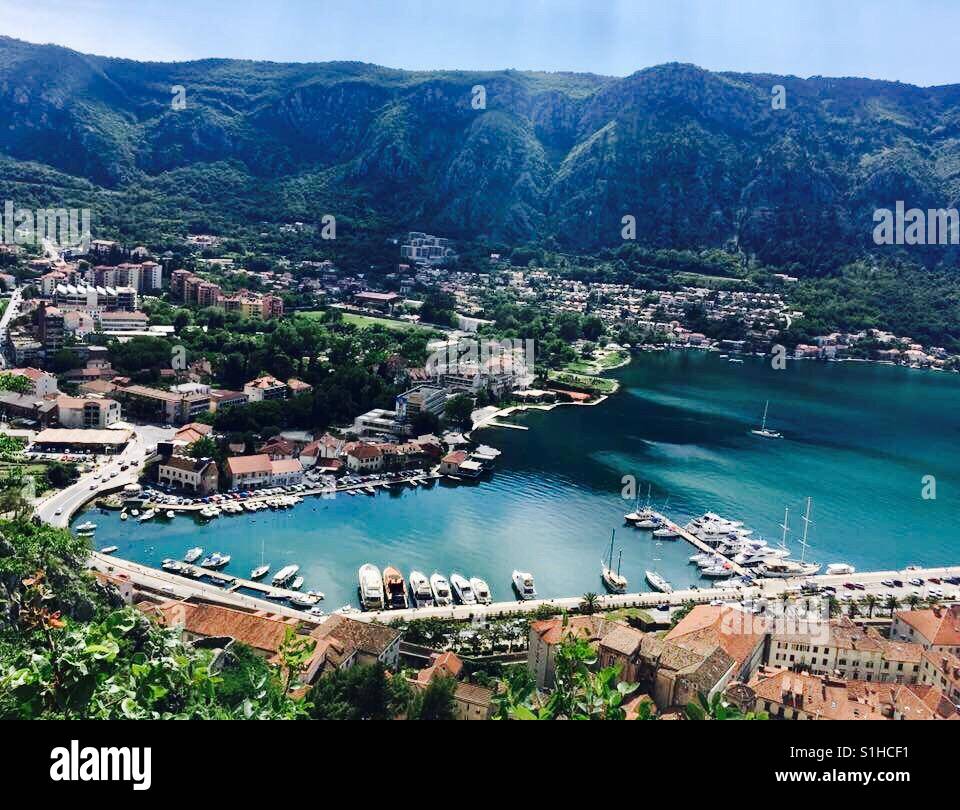 Bay of Kotor, Montenegro Port Stock Photo