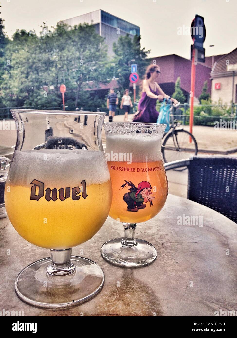 Belgian beer - Smartphone Captured Stock Image