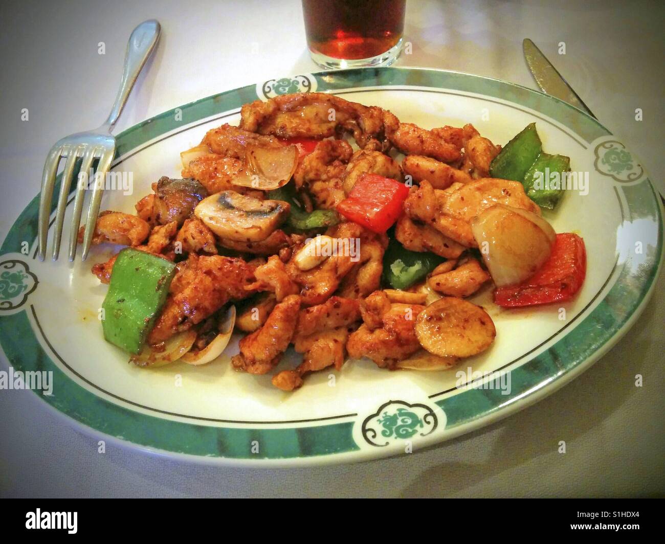 Chinese dish with chicken Stock Photo Alamy