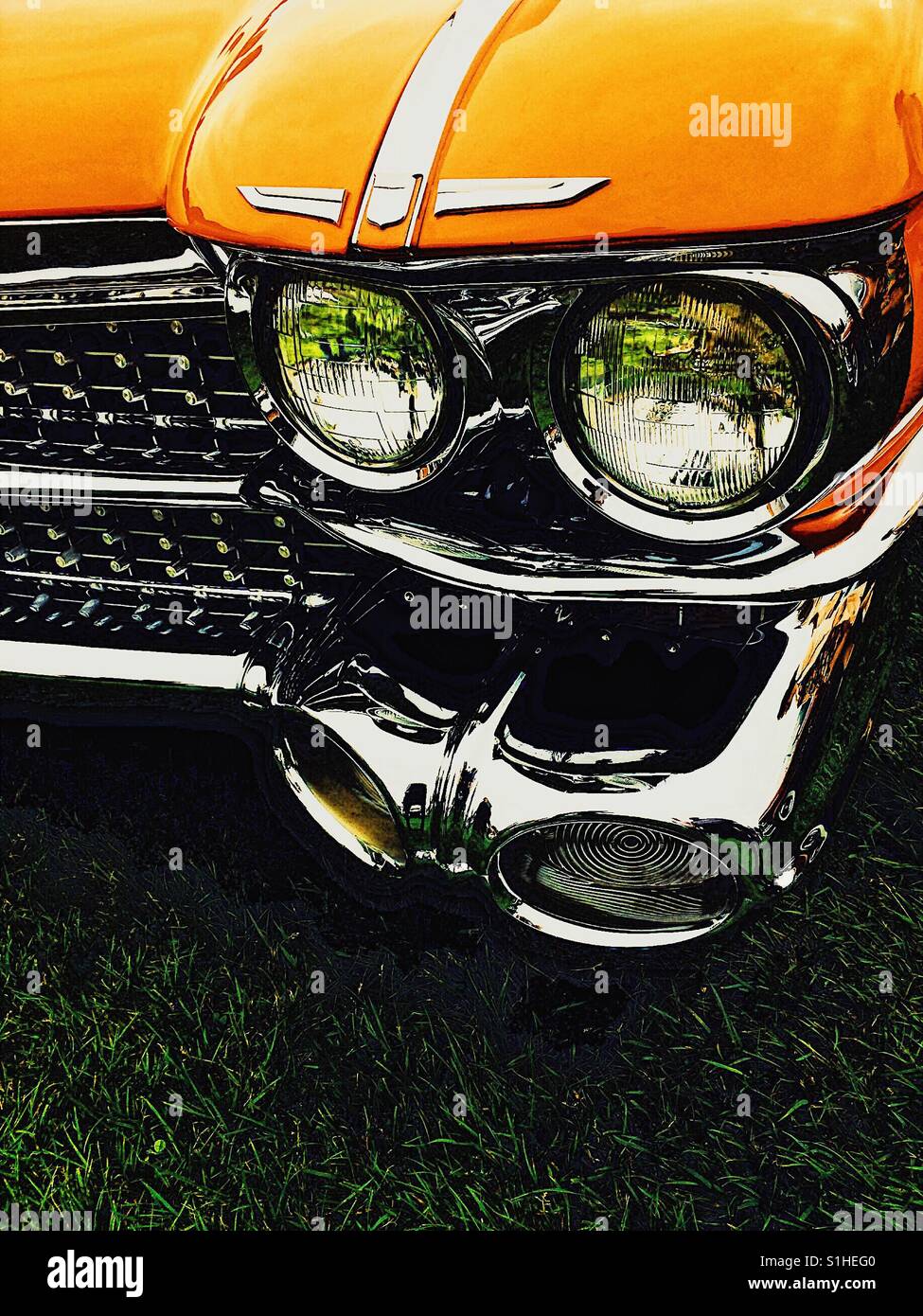 Chrome headlights hi-res stock photography and images - Alamy