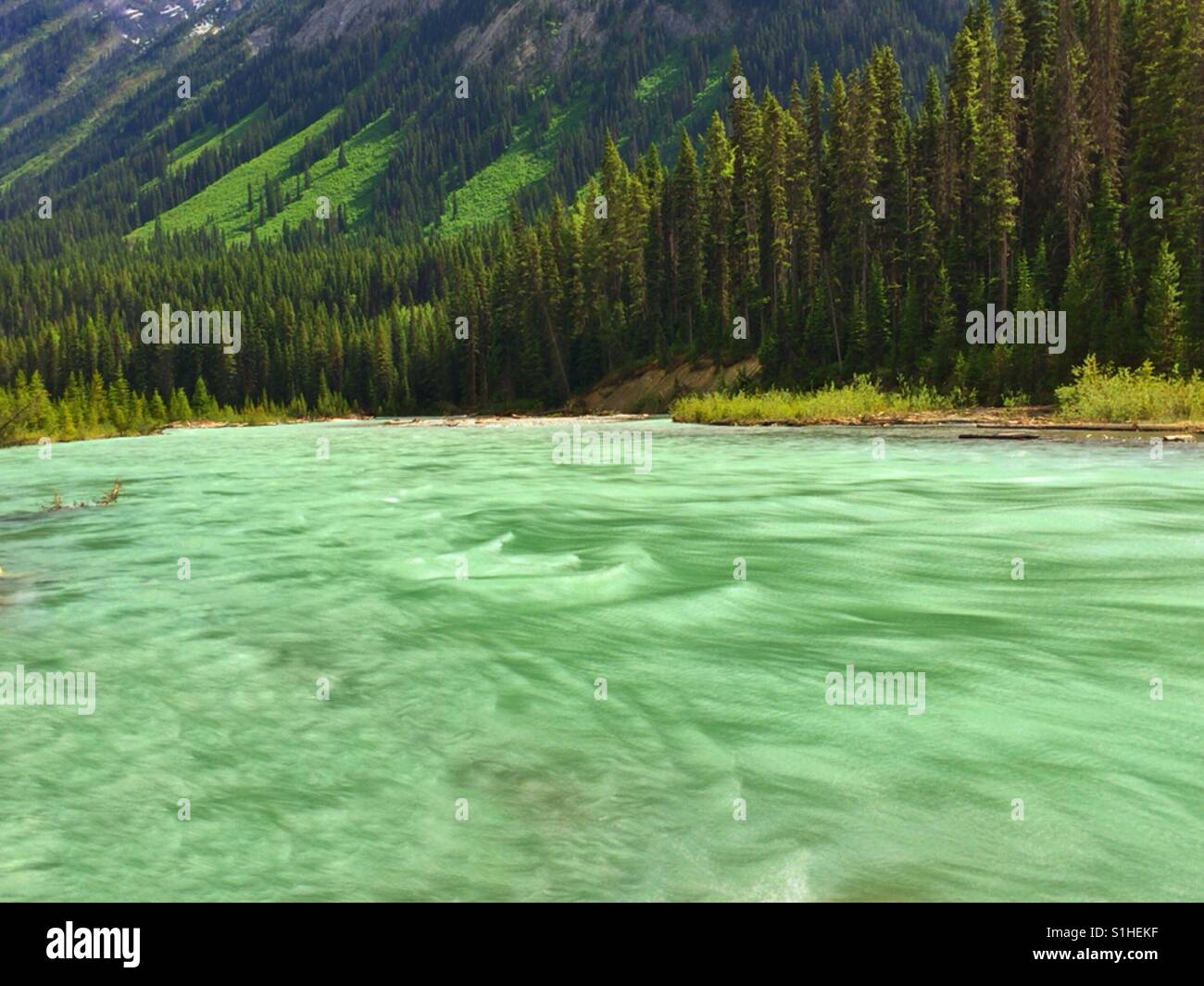 Simpson River, British Columbia, Canada - Smartphone Captured Stock Image