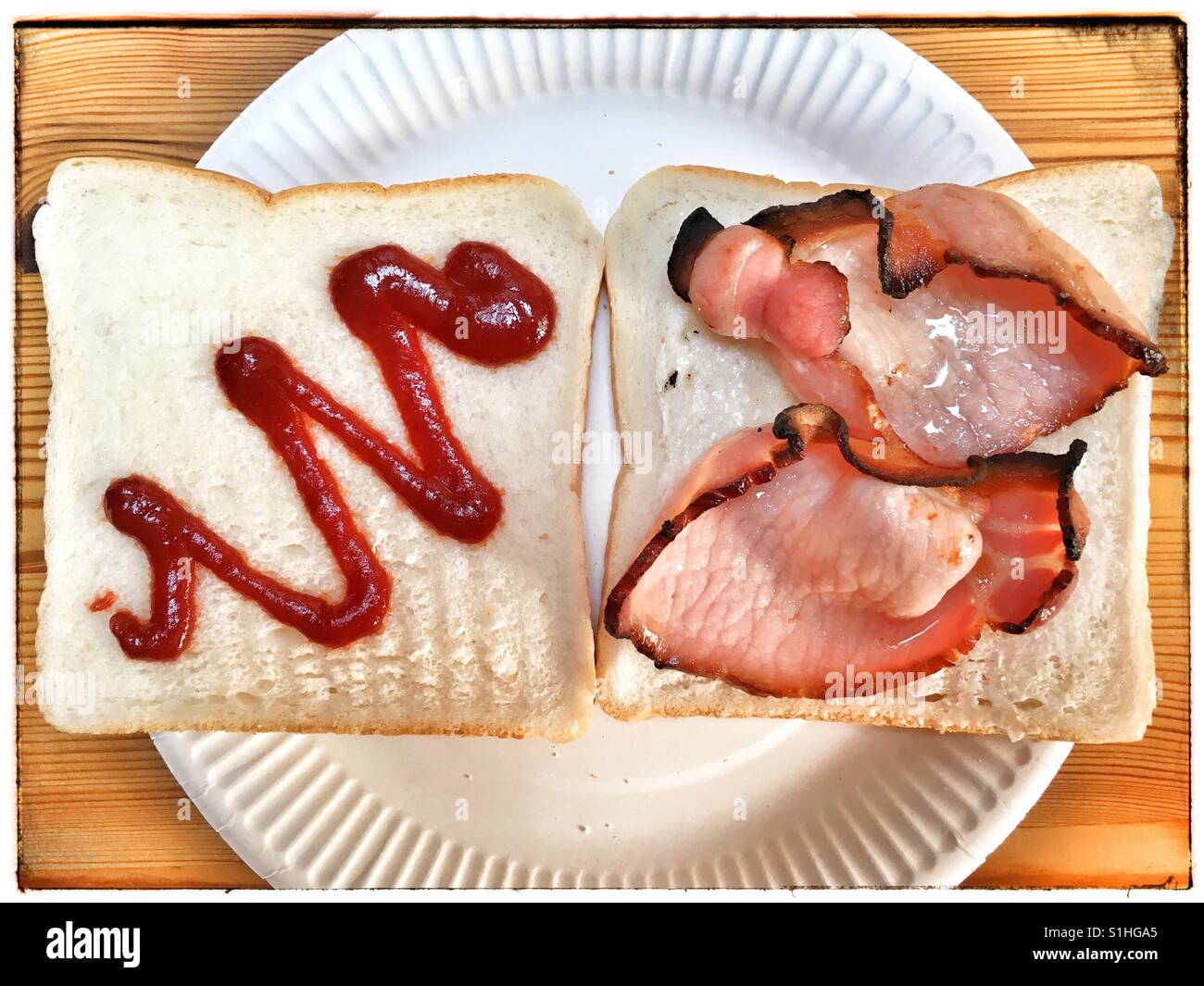 Back bacon sandwich hires stock photography and images Alamy