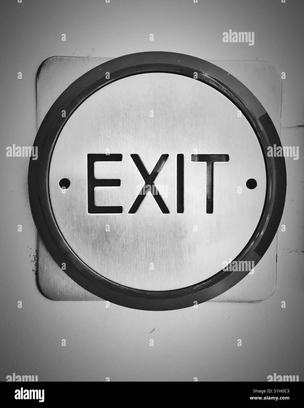 Exit button sign Stock Photo Alamy