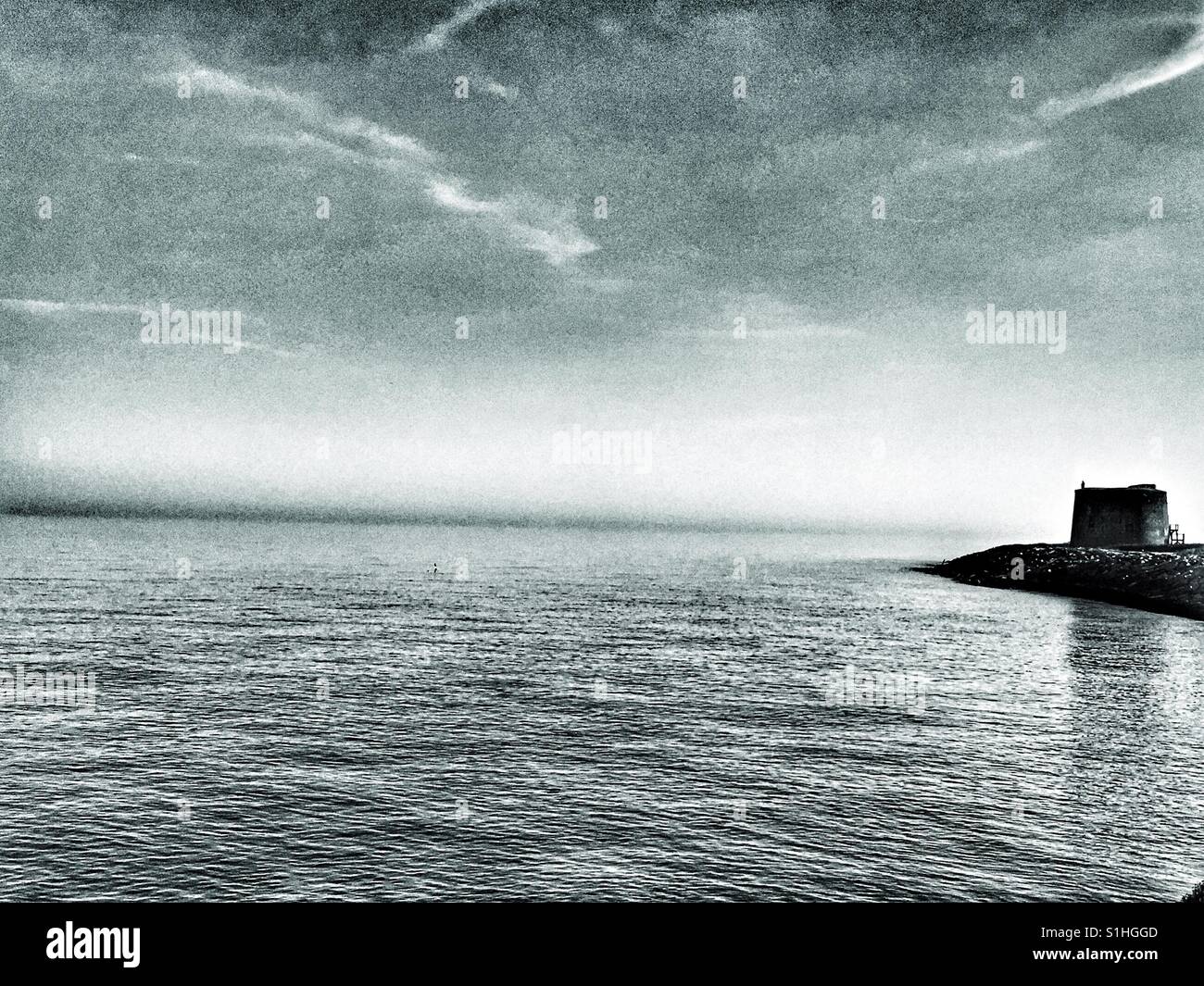 Martello Tower, East Lane, Bawdsey, Suffolk, UK. - Smartphone Captured Stock Image