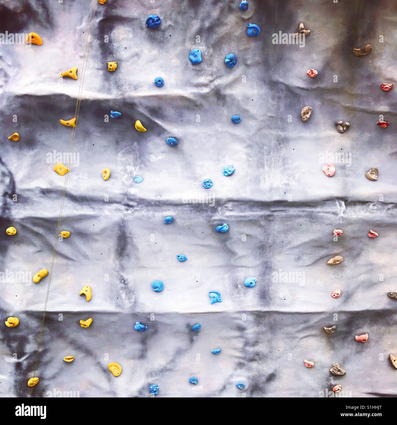 Rock climbing wall - Smartphone Captured Stock Image