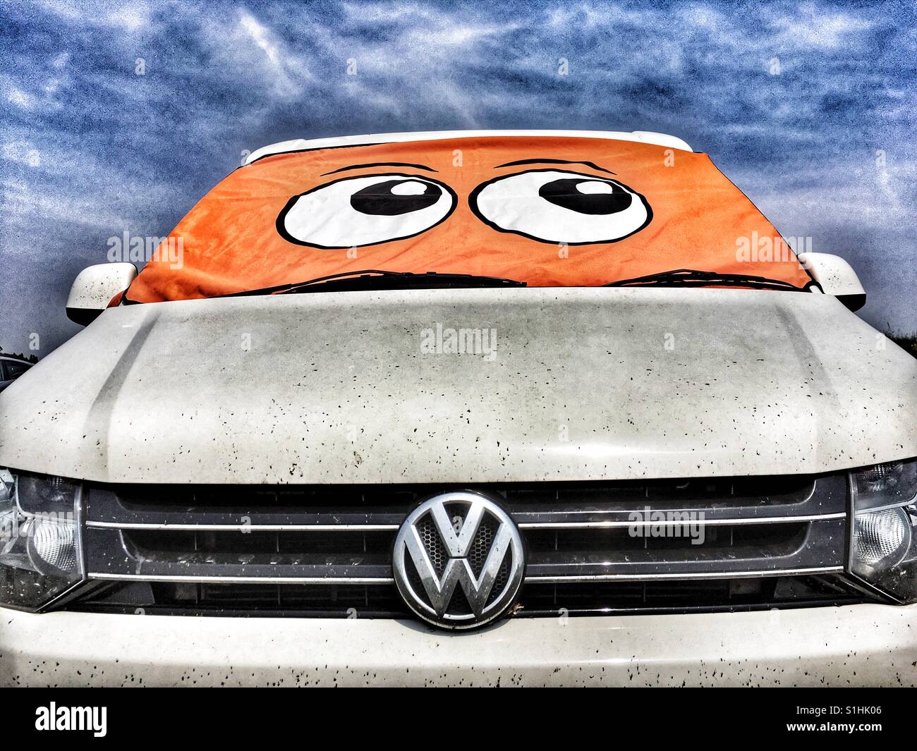 VW transporter - Smartphone Captured Stock Image