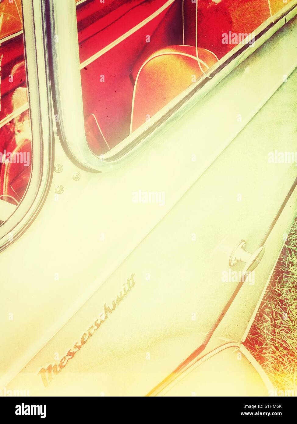 Messerschmitt three wheeled bubble car - Smartphone Captured Stock Image