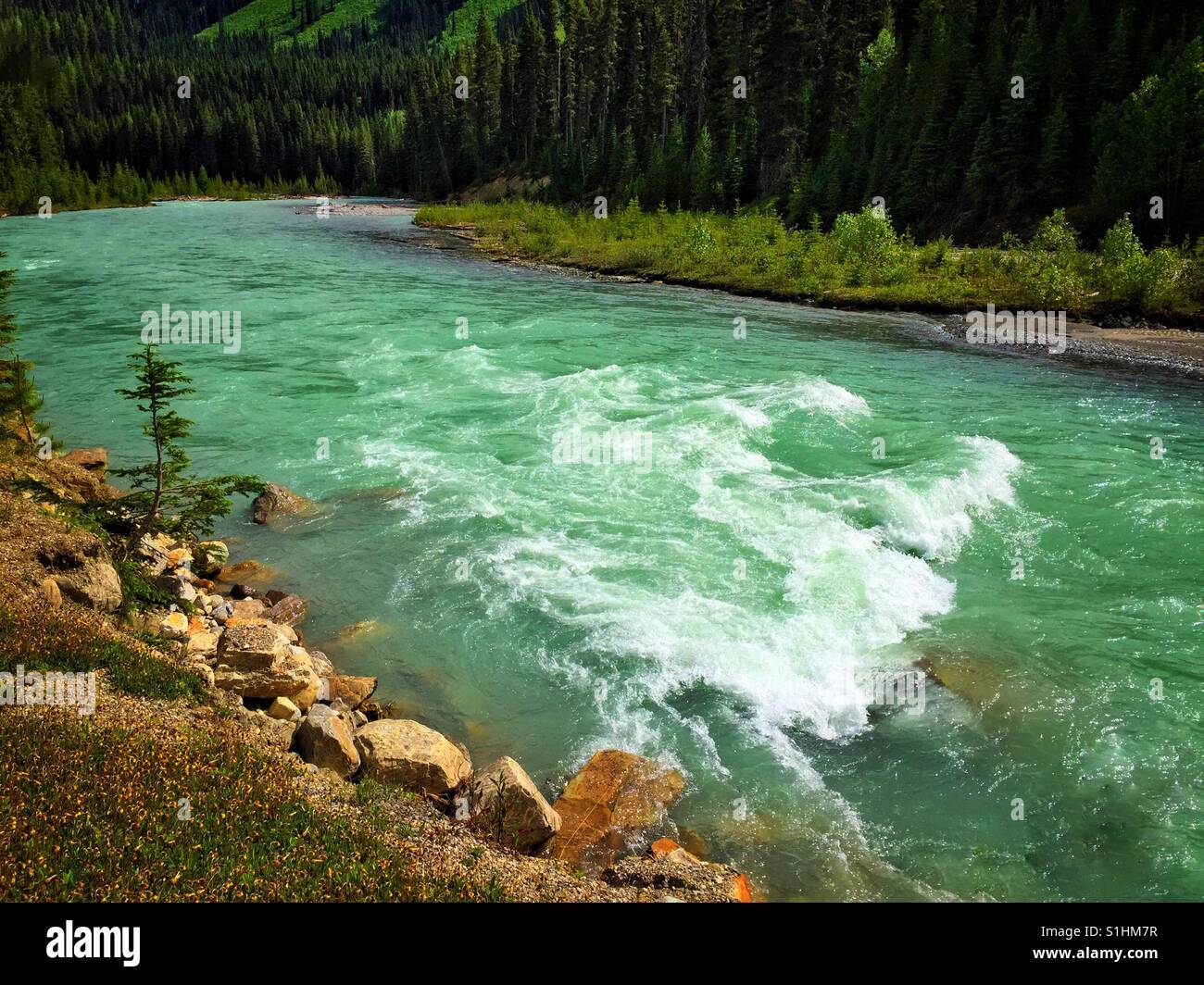 Simpson River in British Columbia, Canada - Smartphone Captured Stock Image