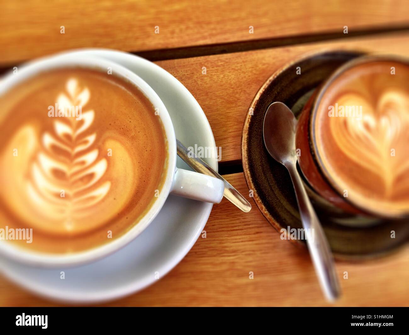 The great coffee served at my local cafe in the Cotswolds Stock Photo Alamy