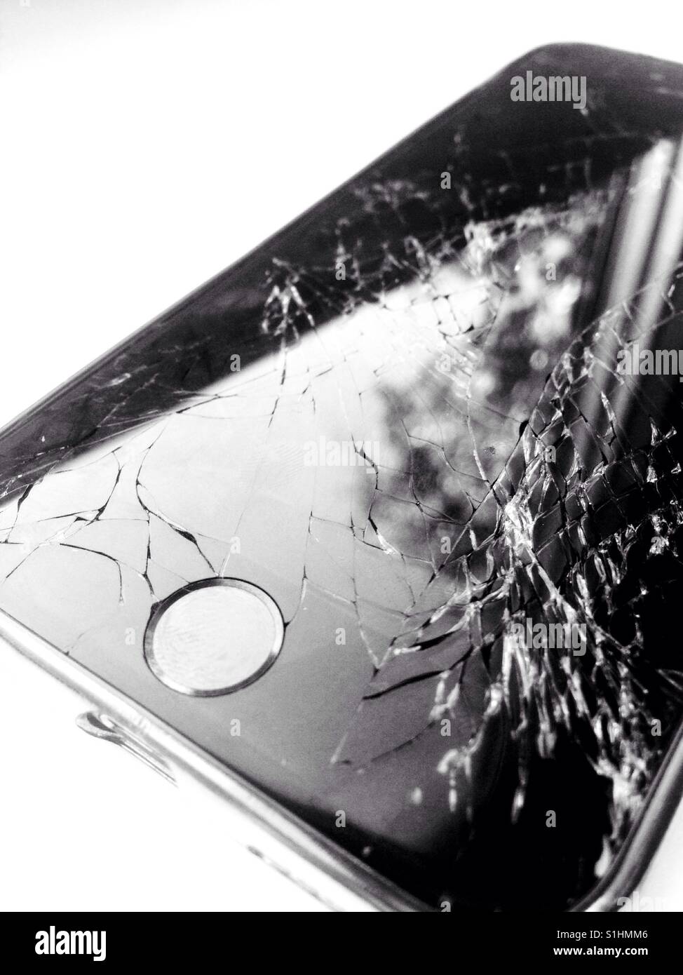 Broken smartphone - Smartphone Captured Stock Image
