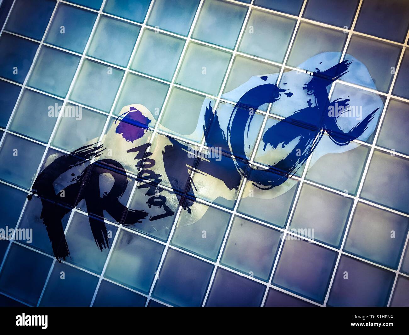 London Fringe graffiti - Smartphone Captured Stock Image