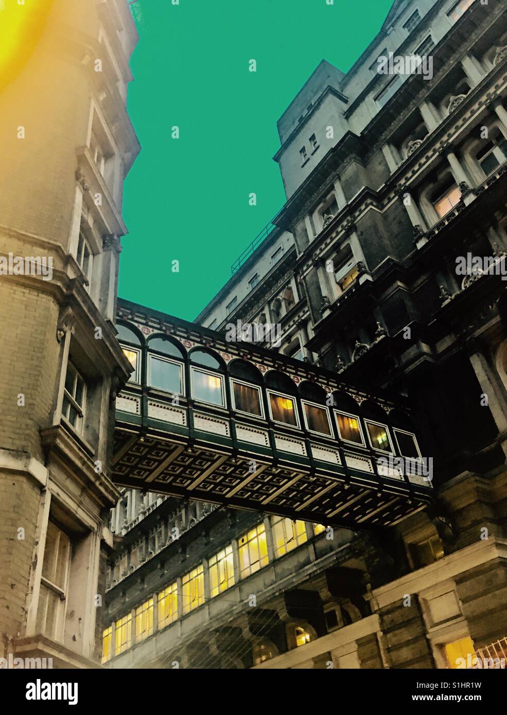 Building by Charing Cross station in London in England - Smartphone Captured Stock Image