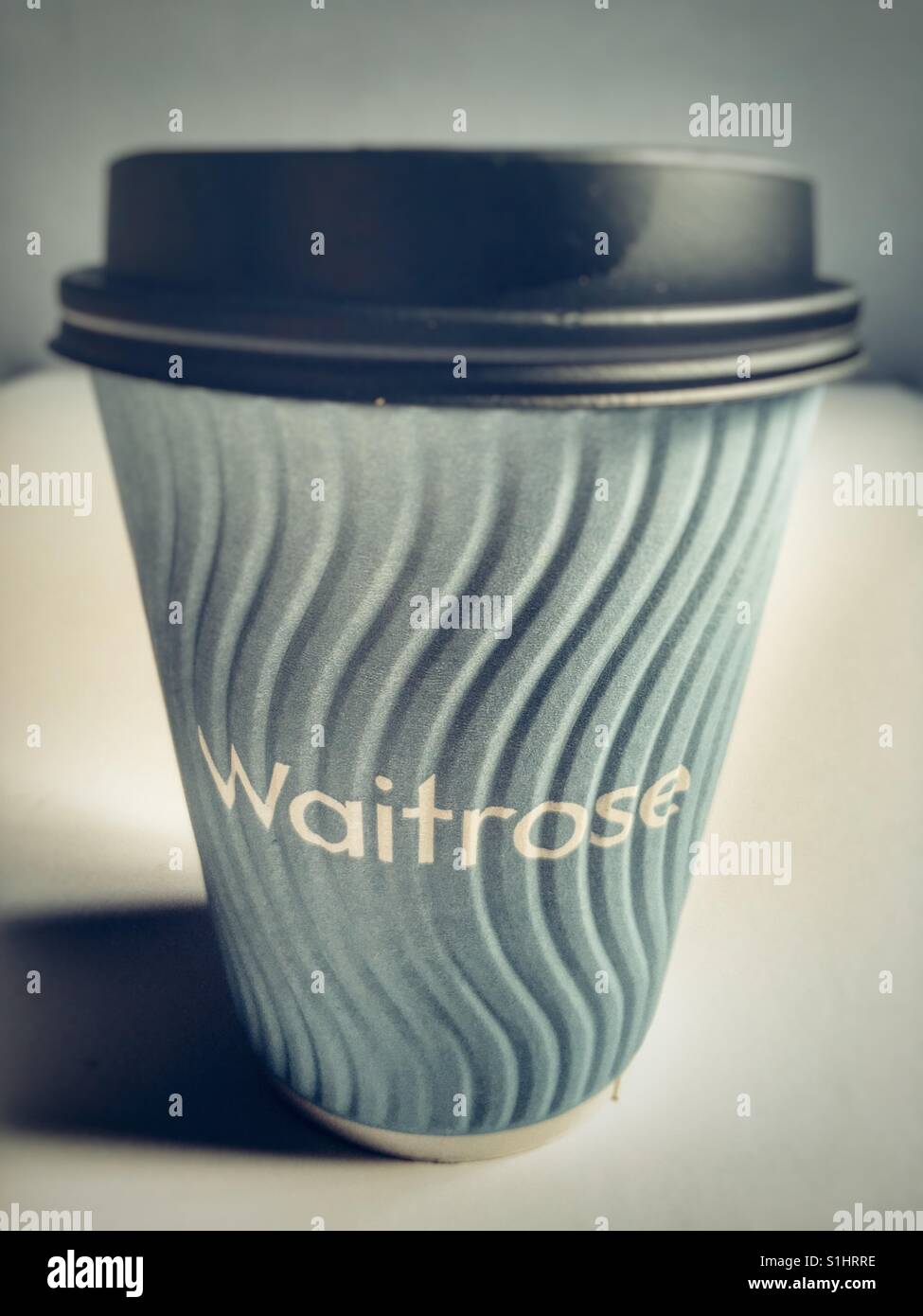 Waitrose take away coffee cup - Smartphone Captured Stock Image