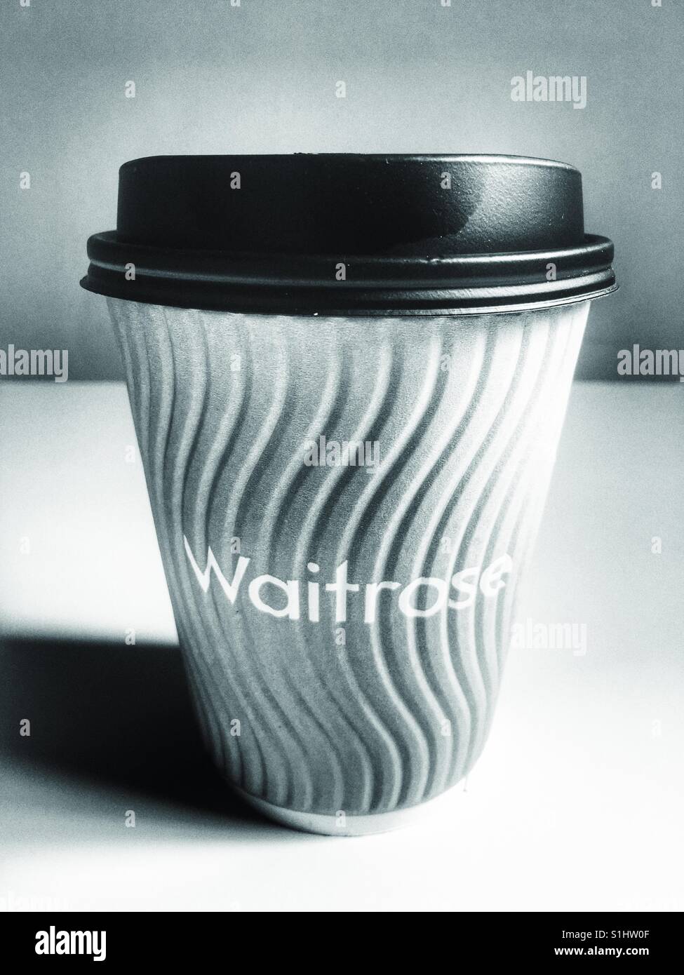 Waitrose take away coffee cup - Smartphone Captured Stock Image