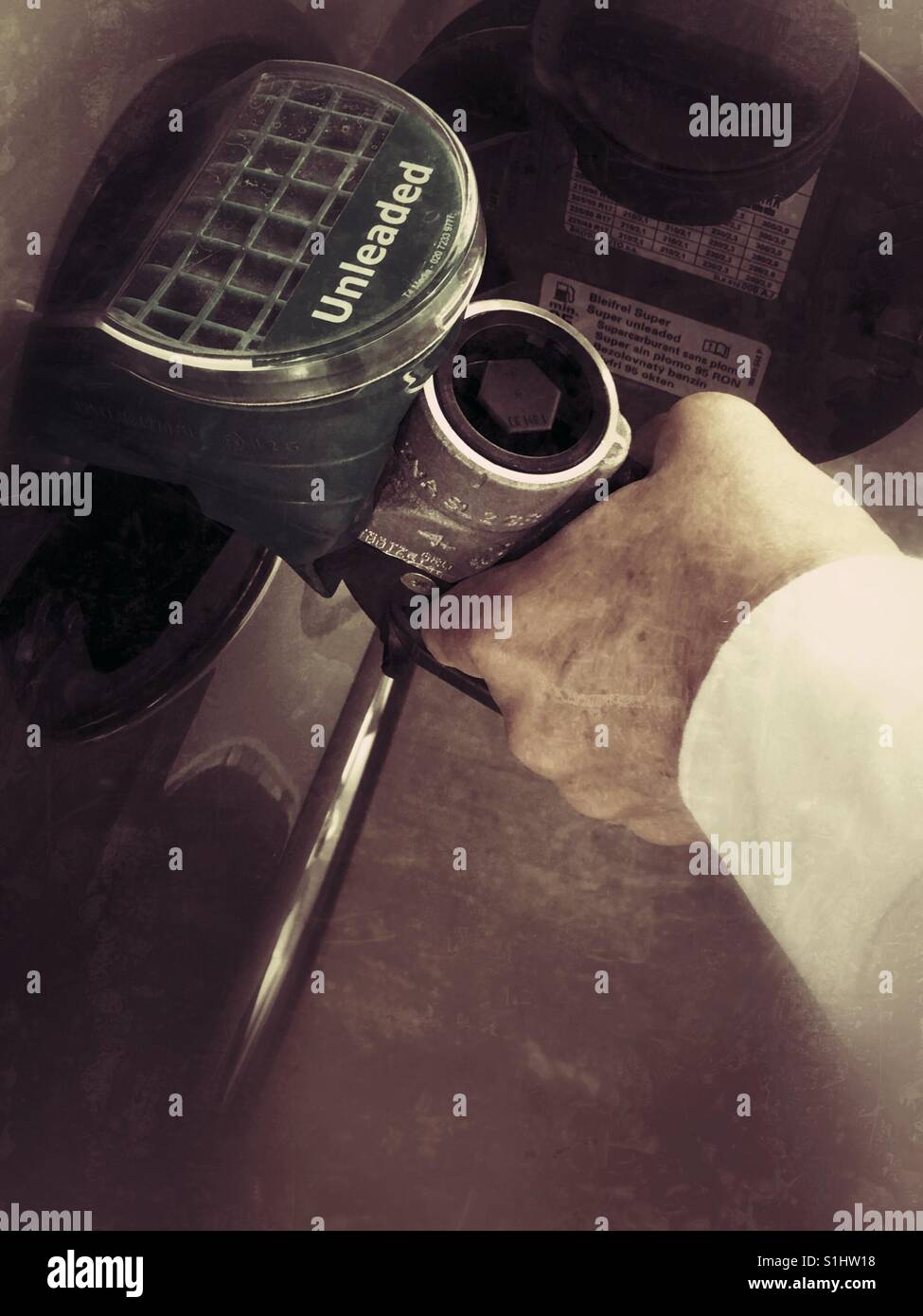 Filling up the tank - Smartphone Captured Stock Image