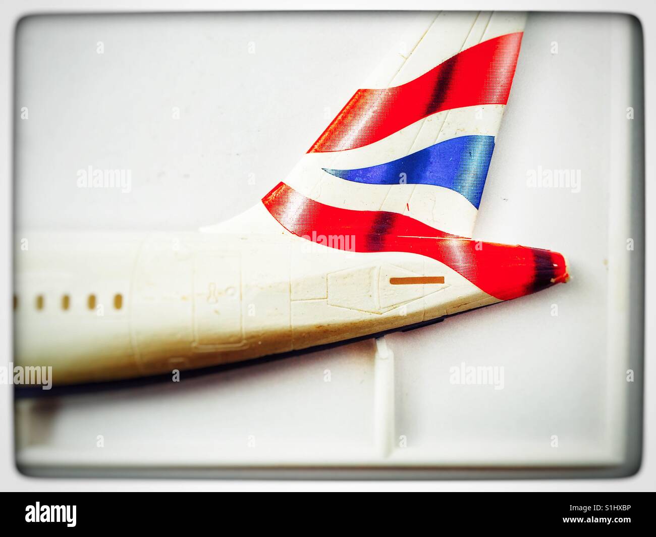 British Airways Airbus A320 scale model - Smartphone Captured Stock Image