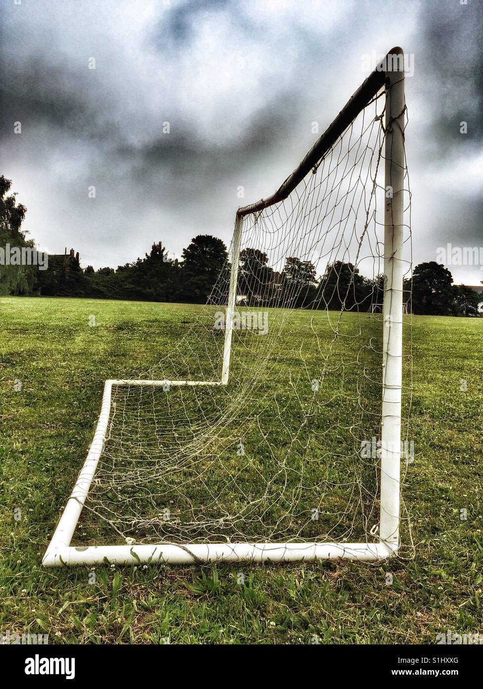 Goalposts - Smartphone Captured Stock Image