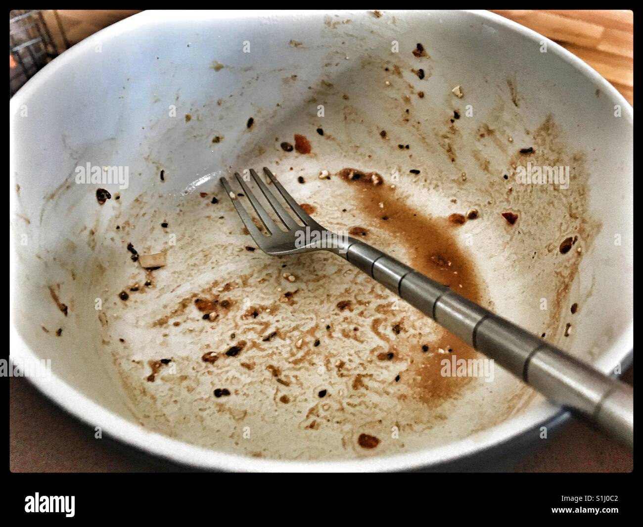 Empty salad bowl Stock Photo Alamy