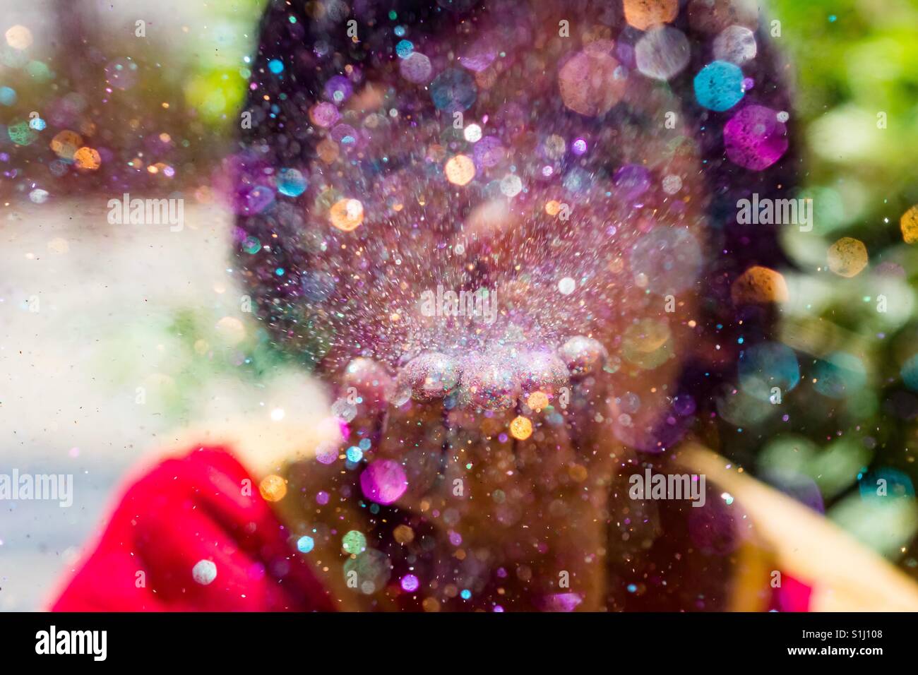 Blowing Glitter High Resolution Stock Photography and Images - Alamy