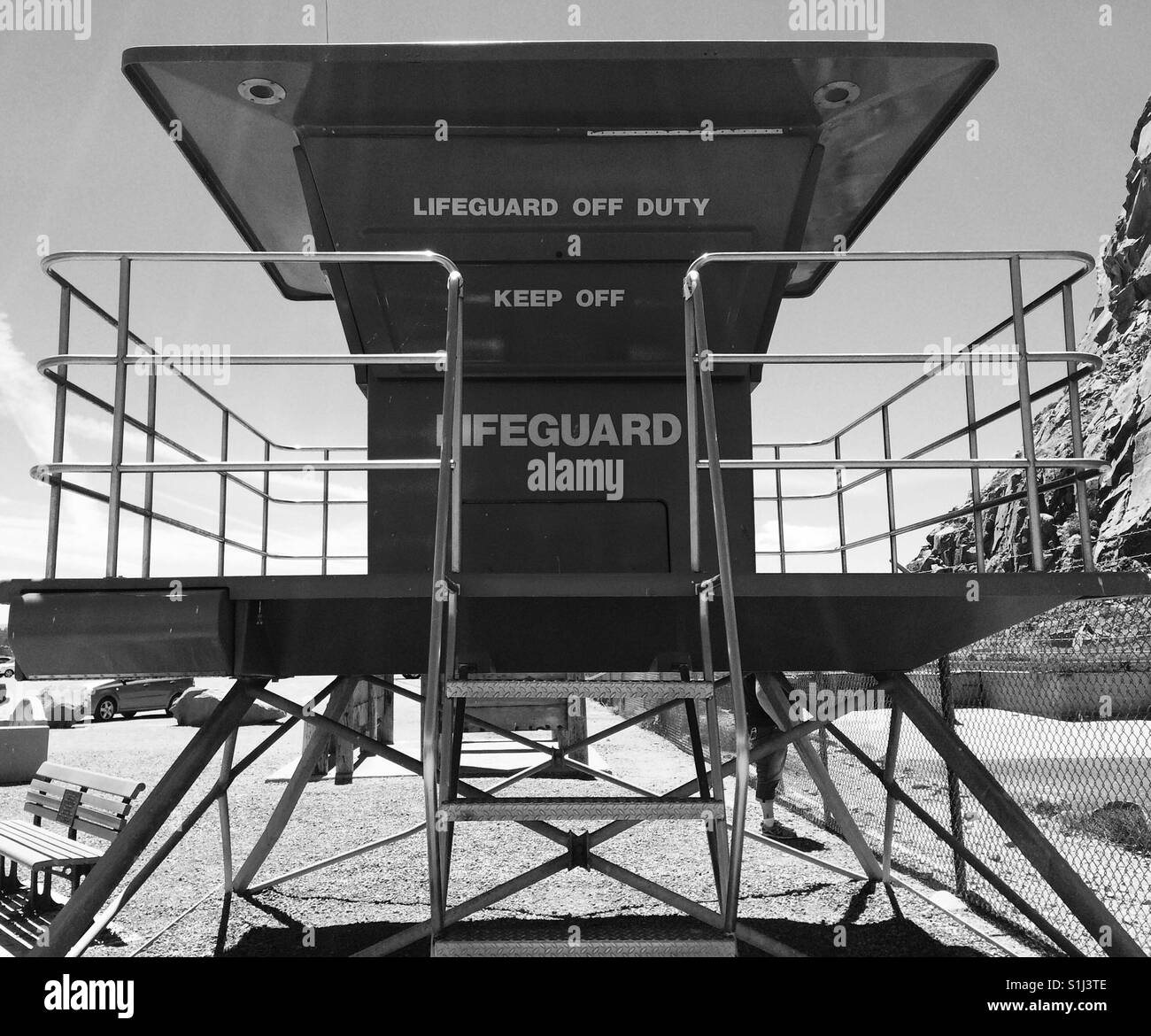 Lifeguard station, Morro Bay, California - Smartphone Captured Stock Image