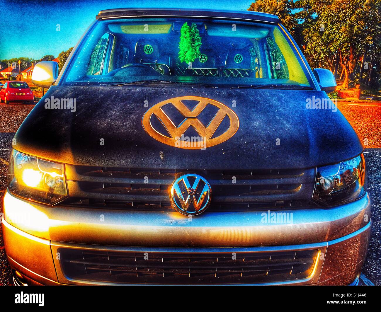 VW transporter - Smartphone Captured Stock Image