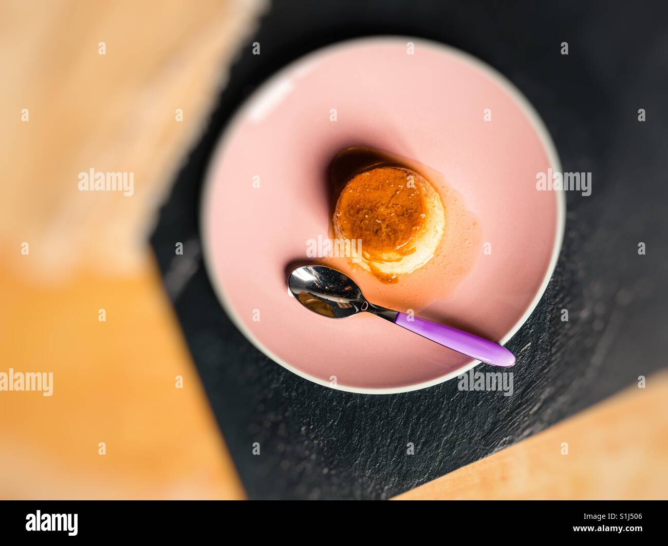 Creme brulee - Smartphone Captured Stock Image