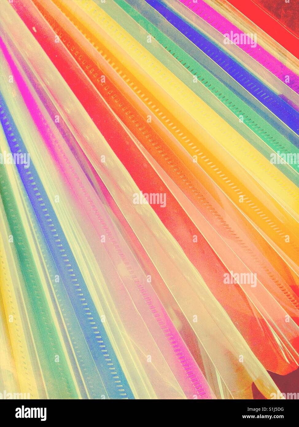 Edge of a colourful folder - Smartphone Captured Stock Image