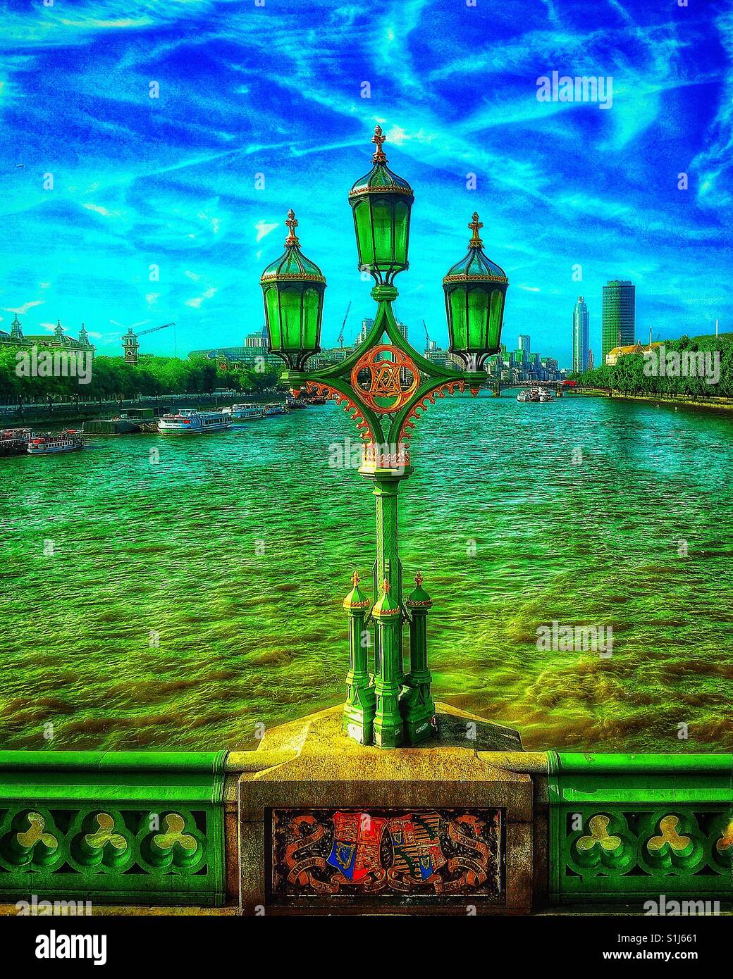 The view from Westminster bridge. - Smartphone Captured Stock Image