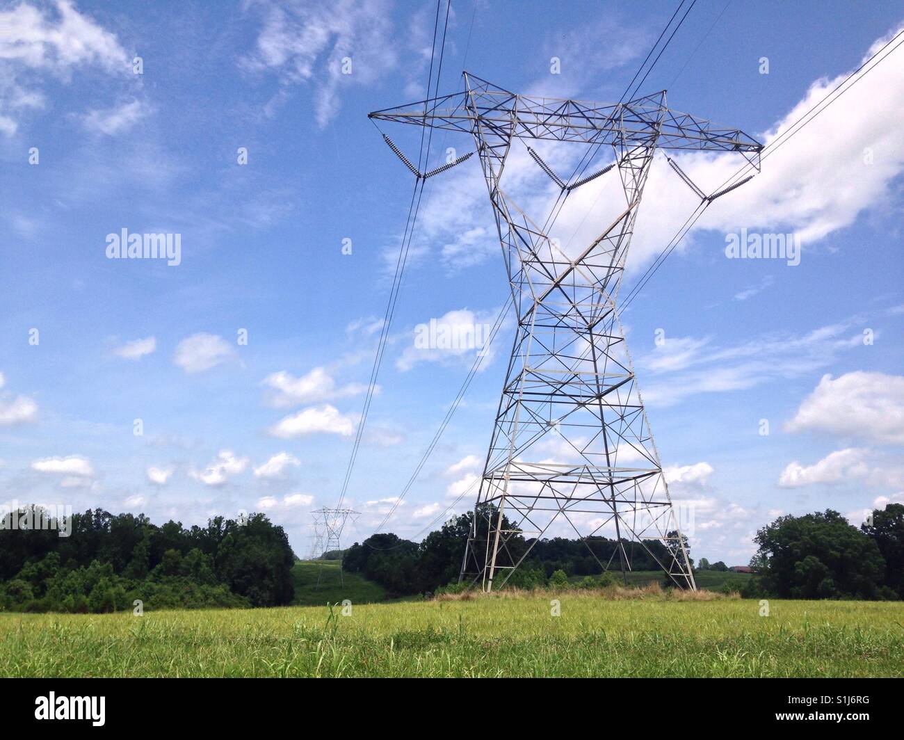 Giant power structure - Smartphone Captured Stock Image