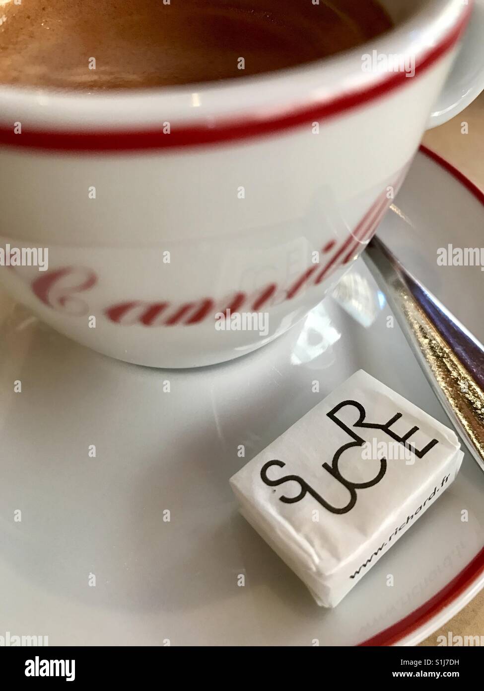 French Espresso - Smartphone Captured Stock Image