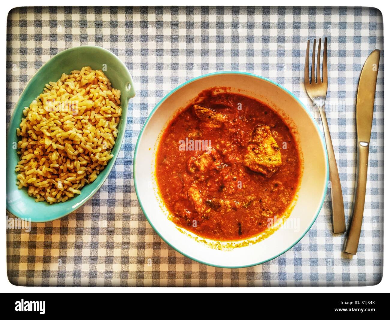 Chicken Madras - Smartphone Captured Stock Image