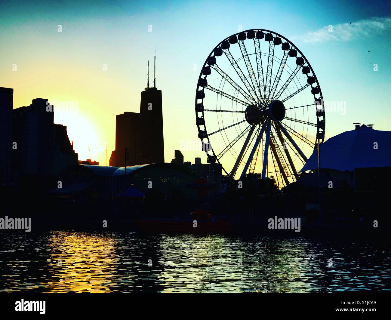 Chicago's Navy Pier Stock Photo