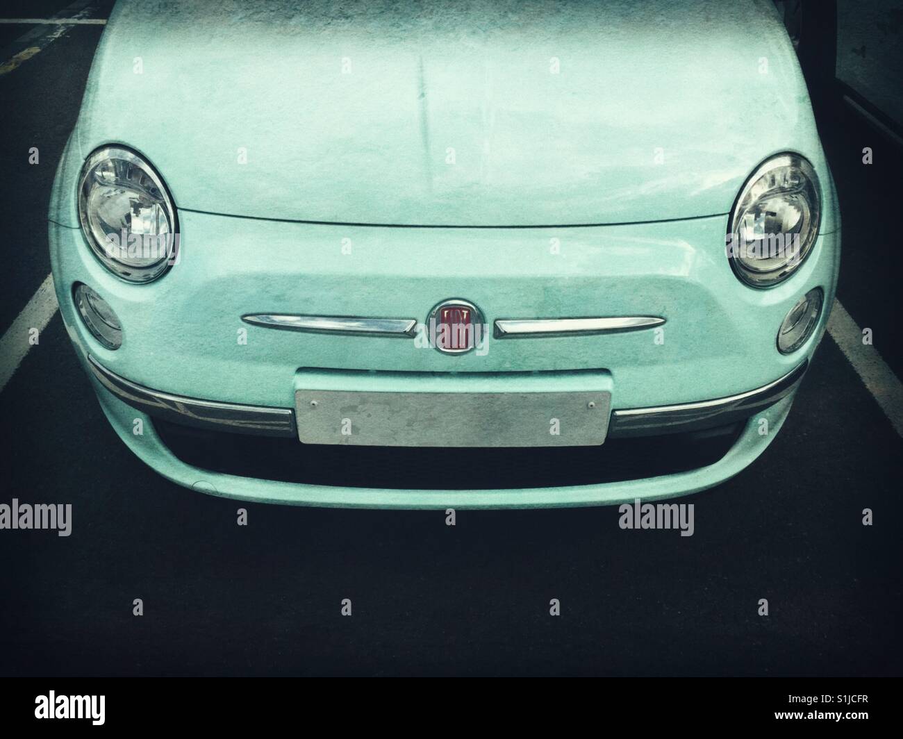 Fiat 500 car - Smartphone Captured Stock Image