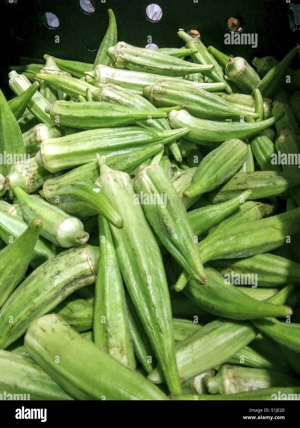 Okra for sale Stock Photo Alamy