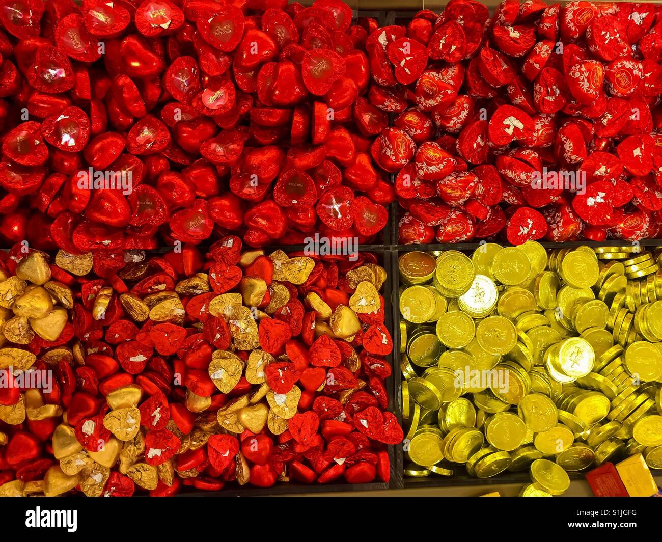 Chocolate display - Smartphone Captured Stock Image