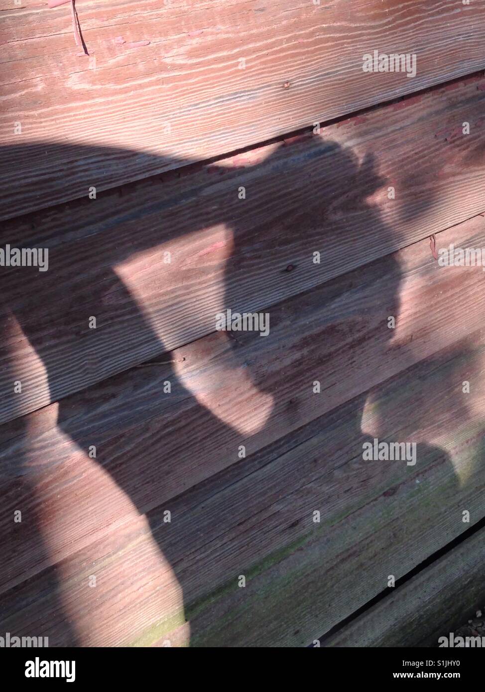 Shadow of exhasperation - Smartphone Captured Stock Image