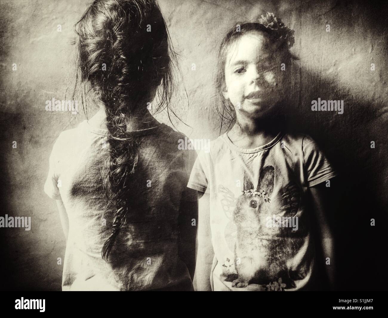 Double exposure - Smartphone Captured Stock Image