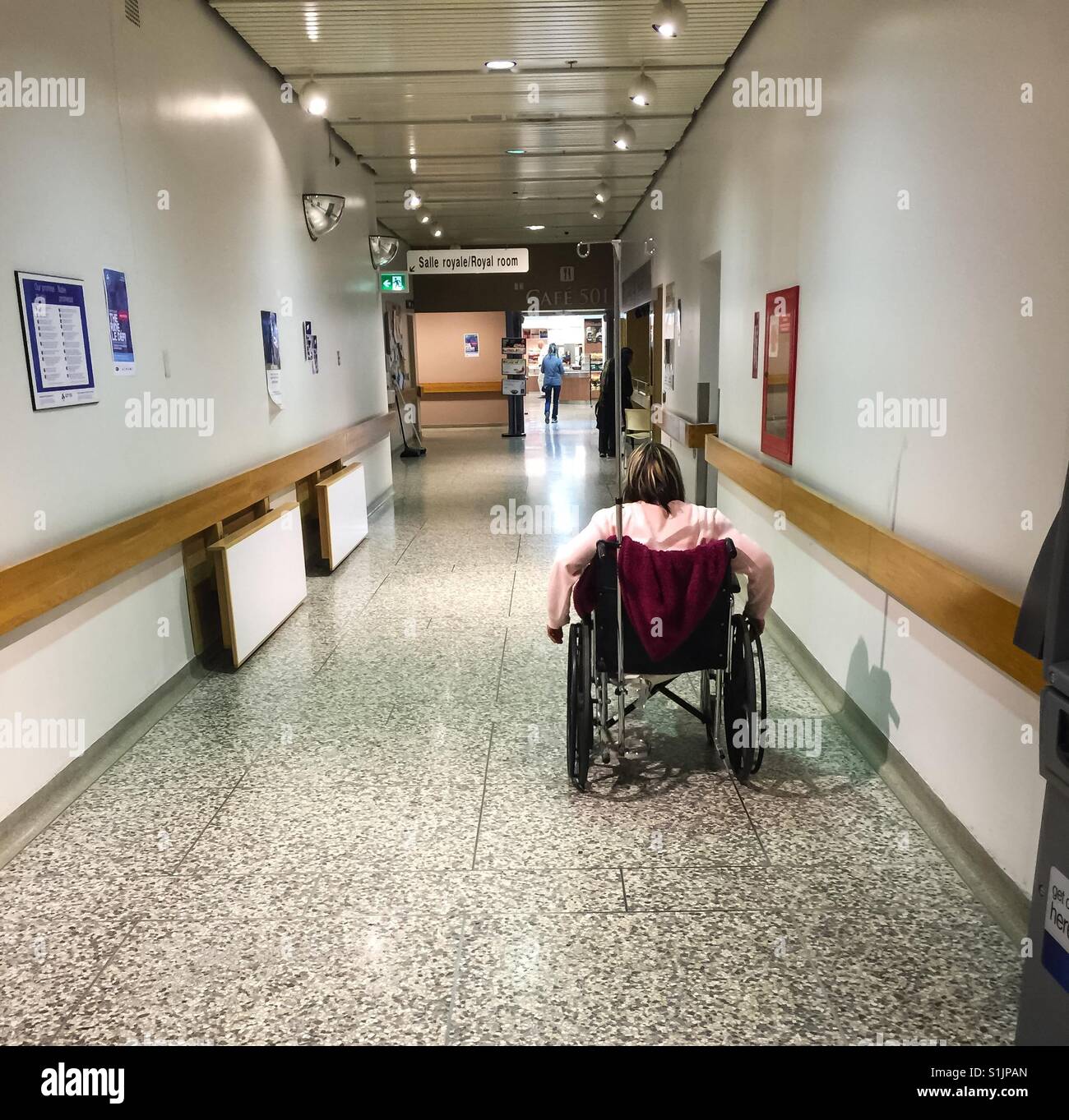 Down the hall - Smartphone Captured Stock Image