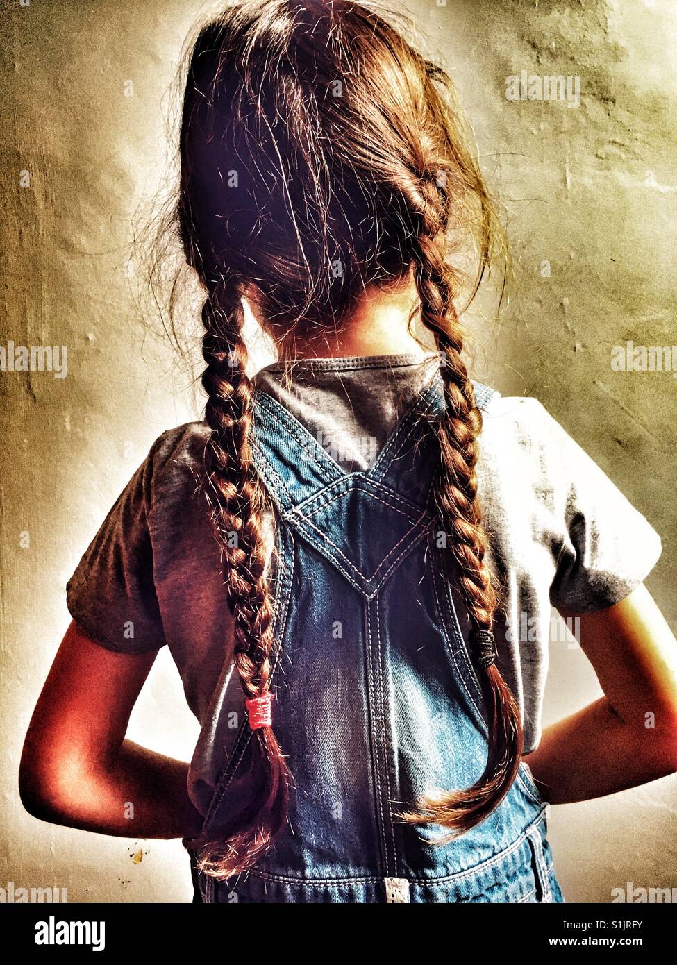 Pigtails - Smartphone Captured Stock Image