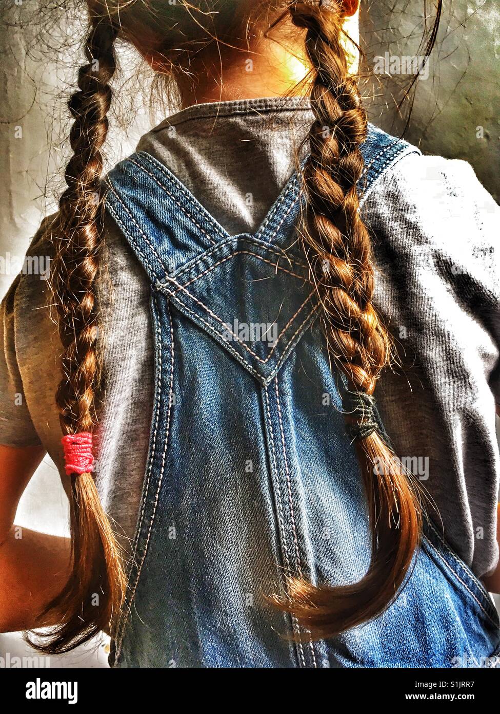 Pigtails - Smartphone Captured Stock Image