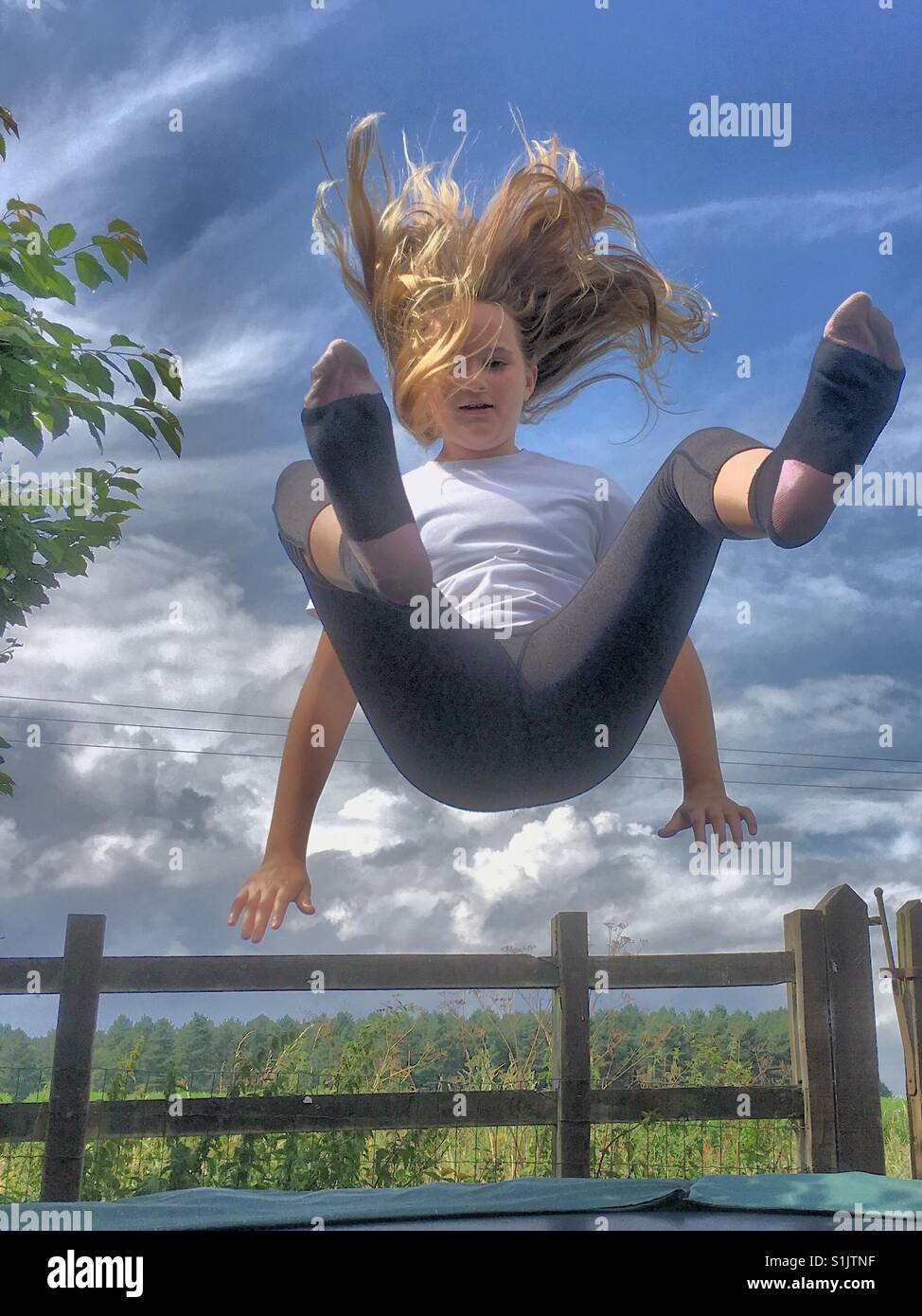 Bouncing girl hi res stock photography and images Alamy