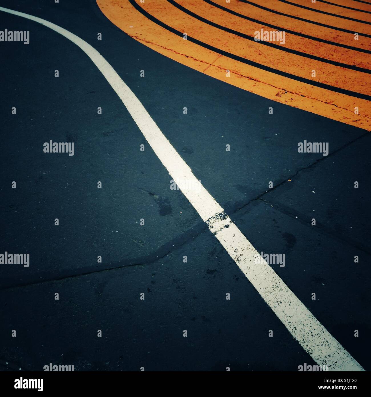Follow the line - Smartphone Captured Stock Image