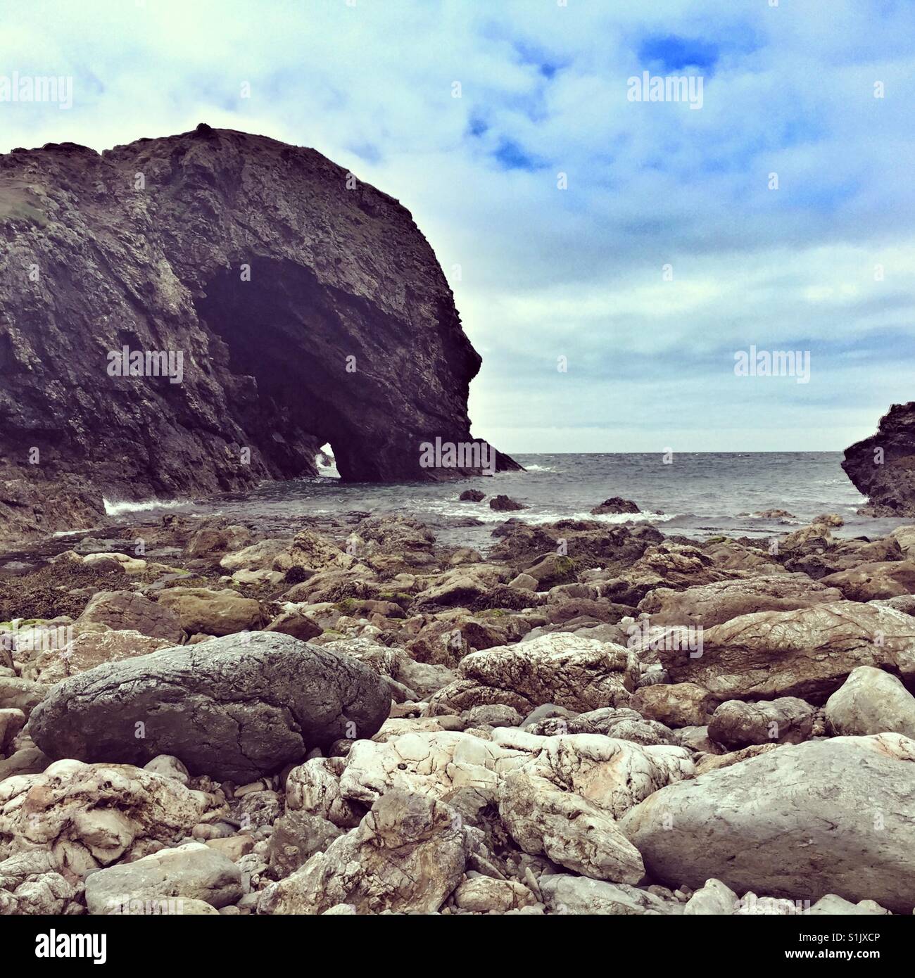 Ynys y Fydlyn, North Wales, Anglesey - Smartphone Captured Stock Image