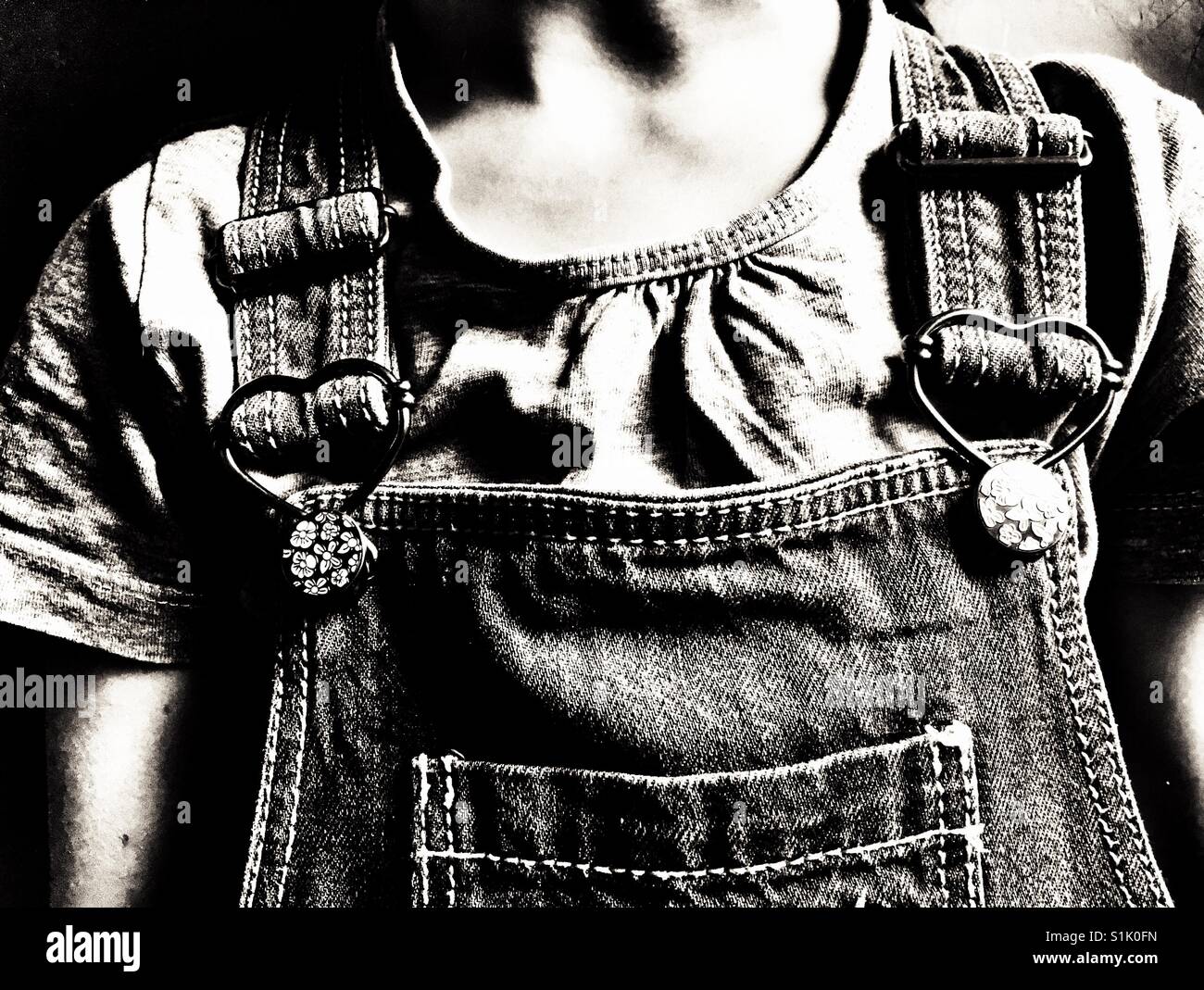 F\u0026F denim dungarees Stock Photo - Alamy