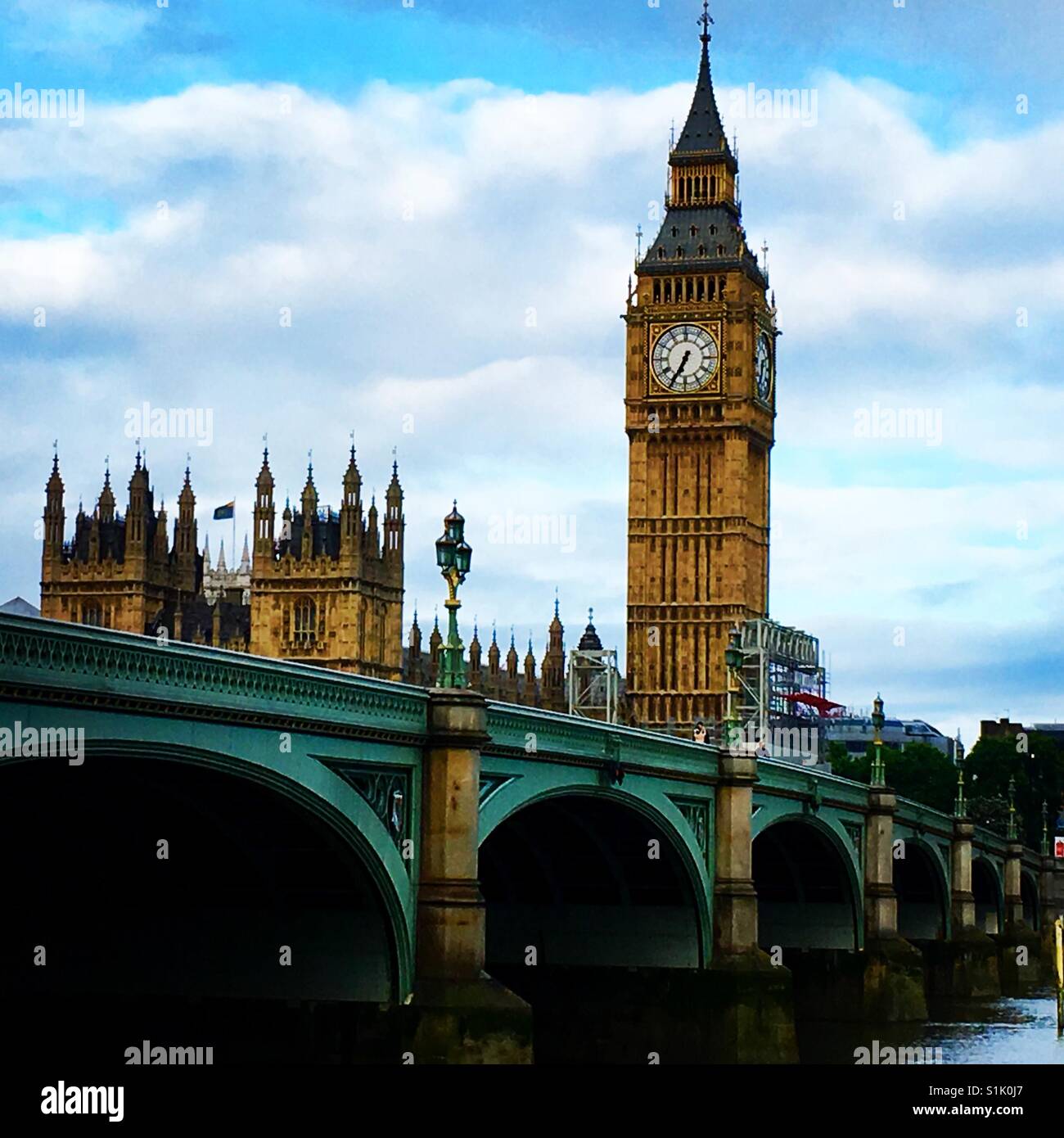 Big Ben & Westminster in the Morning - Smartphone Captured Stock Image